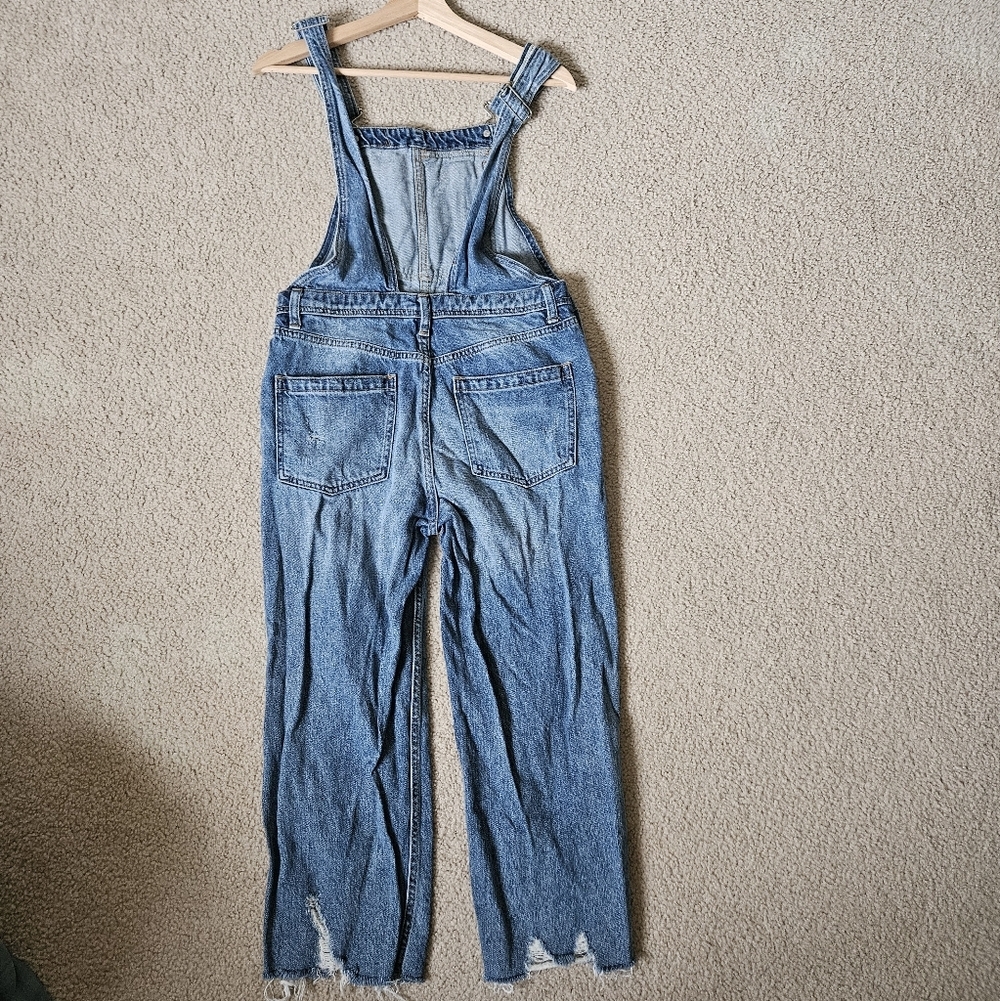 Free People Baggy BF Overall in Light Denim 24 - Picture 3 of 6